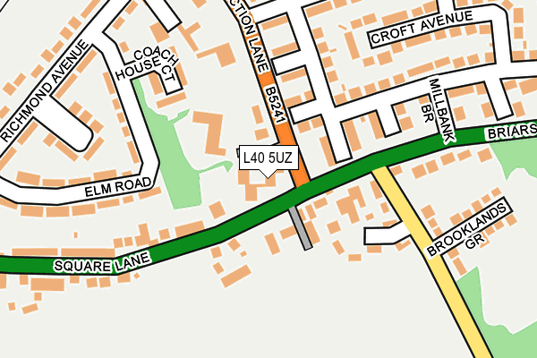 L40 5UZ map - OS OpenMap – Local (Ordnance Survey)