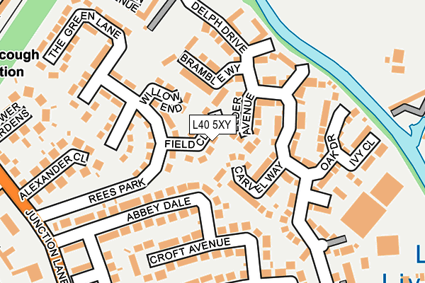 L40 5XY map - OS OpenMap – Local (Ordnance Survey)