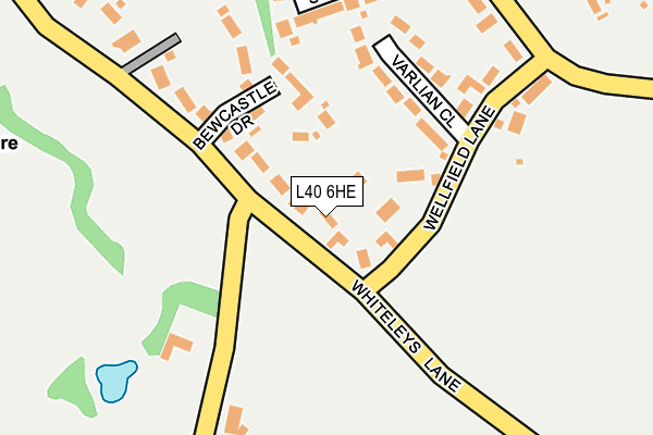 L40 6HE map - OS OpenMap – Local (Ordnance Survey)