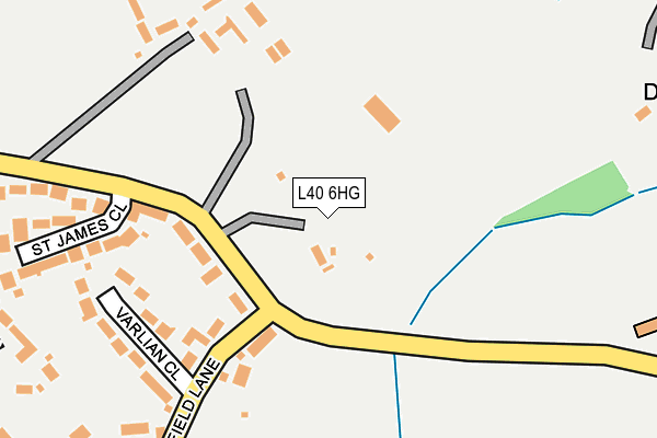 L40 6HG map - OS OpenMap – Local (Ordnance Survey)