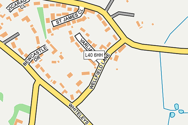 L40 6HH map - OS OpenMap – Local (Ordnance Survey)