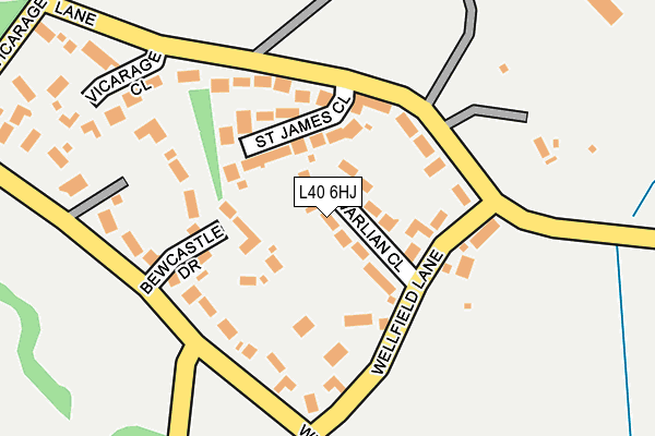 L40 6HJ map - OS OpenMap – Local (Ordnance Survey)