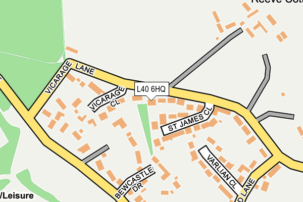 L40 6HQ map - OS OpenMap – Local (Ordnance Survey)