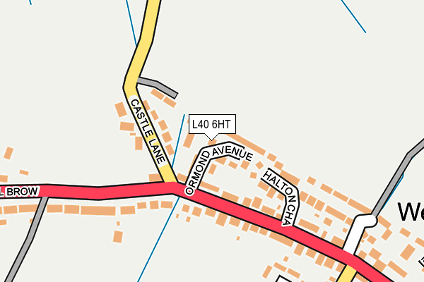 L40 6HT map - OS OpenMap – Local (Ordnance Survey)
