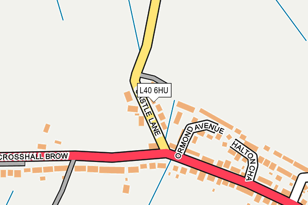 L40 6HU map - OS OpenMap – Local (Ordnance Survey)