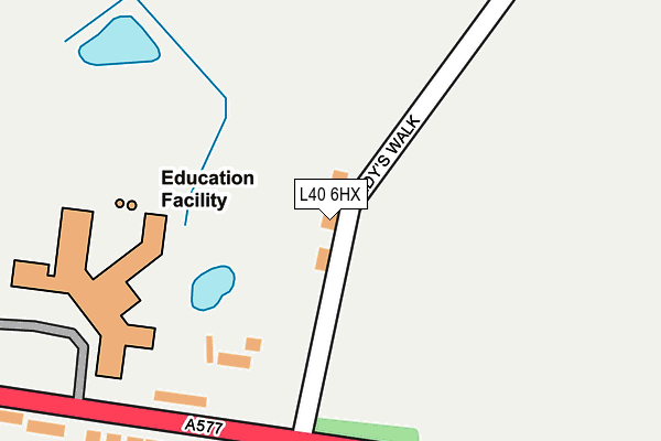 L40 6HX map - OS OpenMap – Local (Ordnance Survey)