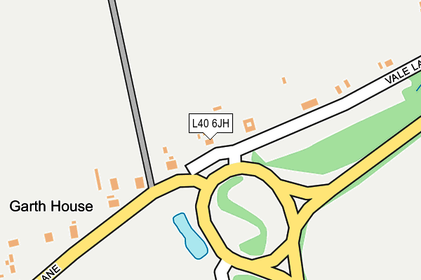 L40 6JH map - OS OpenMap – Local (Ordnance Survey)