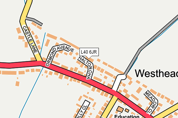L40 6JR map - OS OpenMap – Local (Ordnance Survey)