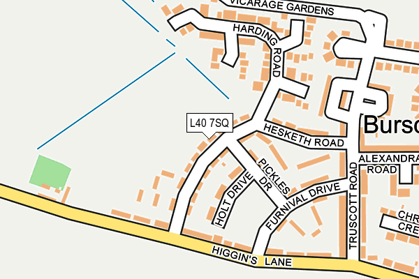 L40 7SQ map - OS OpenMap – Local (Ordnance Survey)