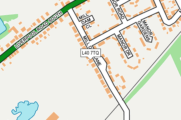 L40 7TQ map - OS OpenMap – Local (Ordnance Survey)