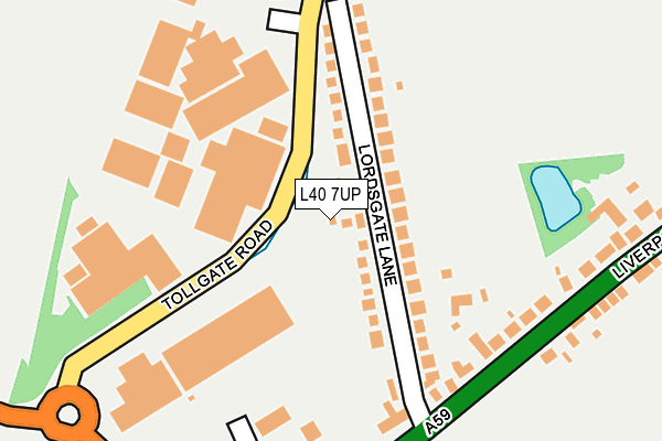 L40 7UP map - OS OpenMap – Local (Ordnance Survey)