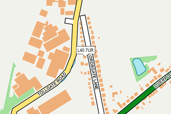 L40 7UR map - OS OpenMap – Local (Ordnance Survey)