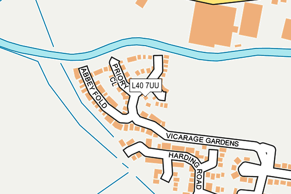 L40 7UU map - OS OpenMap – Local (Ordnance Survey)