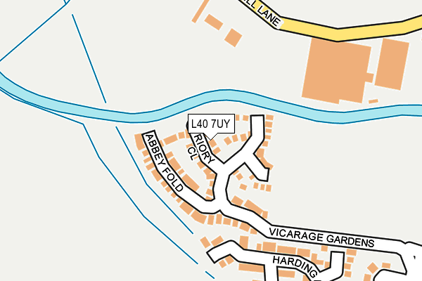 L40 7UY map - OS OpenMap – Local (Ordnance Survey)