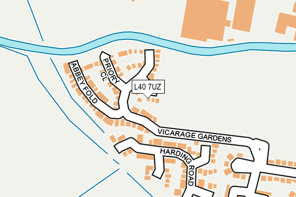 L40 7UZ map - OS OpenMap – Local (Ordnance Survey)