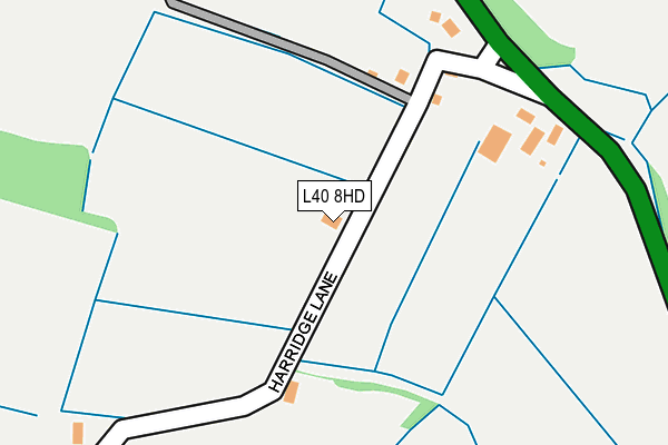 L40 8HD map - OS OpenMap – Local (Ordnance Survey)