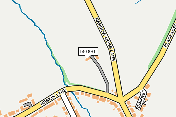 L40 8HT map - OS OpenMap – Local (Ordnance Survey)