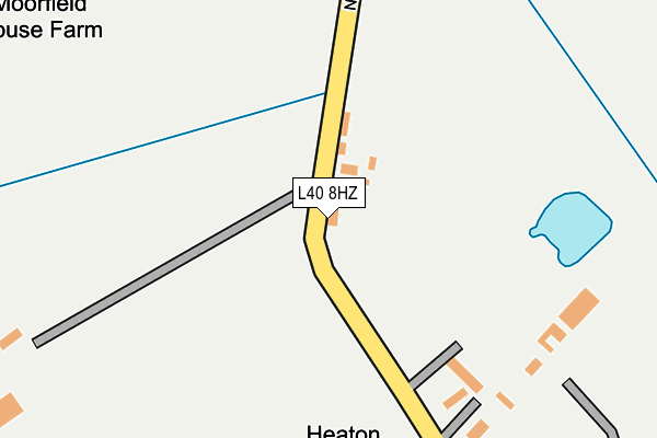 L40 8HZ map - OS OpenMap – Local (Ordnance Survey)