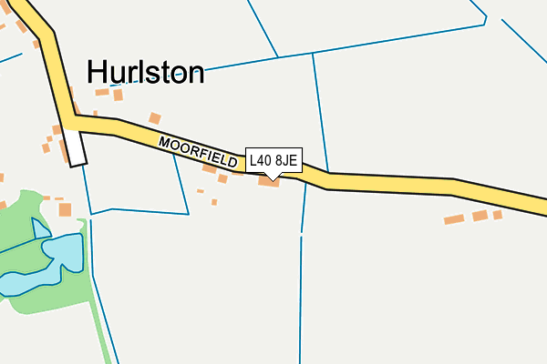 L40 8JE map - OS OpenMap – Local (Ordnance Survey)