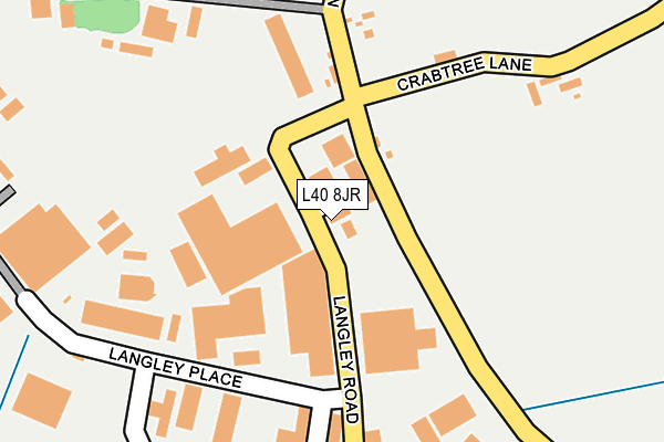 L40 8JR map - OS OpenMap – Local (Ordnance Survey)