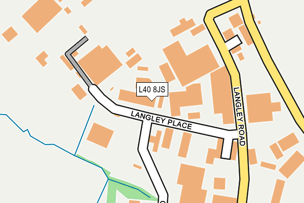 L40 8JS map - OS OpenMap – Local (Ordnance Survey)