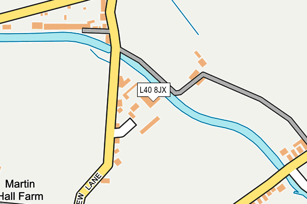 L40 8JX map - OS OpenMap – Local (Ordnance Survey)