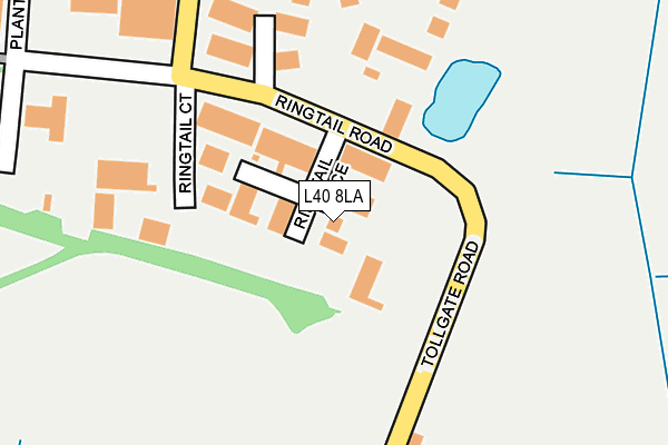 L40 8LA map - OS OpenMap – Local (Ordnance Survey)