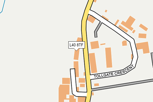 L40 8TF map - OS OpenMap – Local (Ordnance Survey)