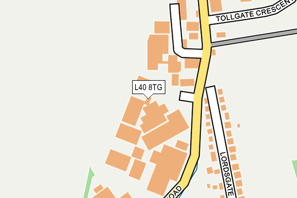 L40 8TG map - OS OpenMap – Local (Ordnance Survey)