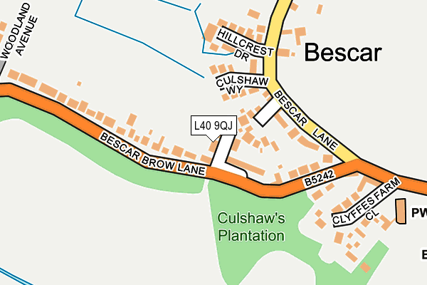 L40 9QJ map - OS OpenMap – Local (Ordnance Survey)