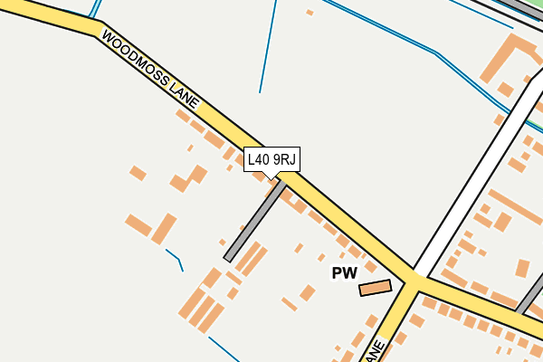 L40 9RJ map - OS OpenMap – Local (Ordnance Survey)