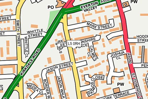 L5 0RH map - OS OpenMap – Local (Ordnance Survey)