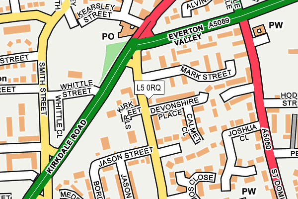 L5 0RQ map - OS OpenMap – Local (Ordnance Survey)