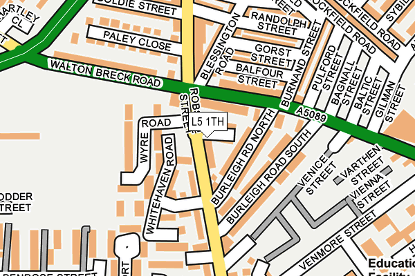 L5 1TH map - OS OpenMap – Local (Ordnance Survey)