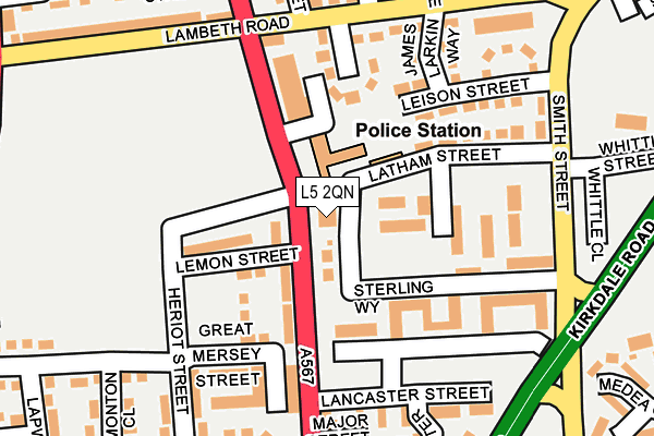L5 2QN map - OS OpenMap – Local (Ordnance Survey)