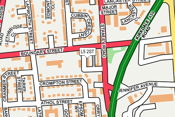 L5 2ST map - OS OpenMap – Local (Ordnance Survey)