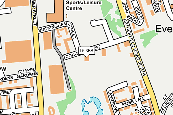 L5 3BB map - OS OpenMap – Local (Ordnance Survey)