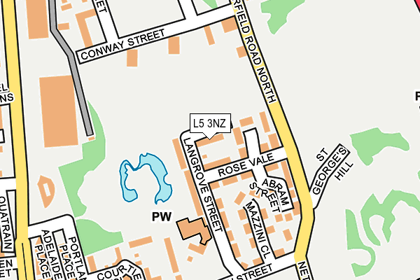 L5 3NZ map - OS OpenMap – Local (Ordnance Survey)