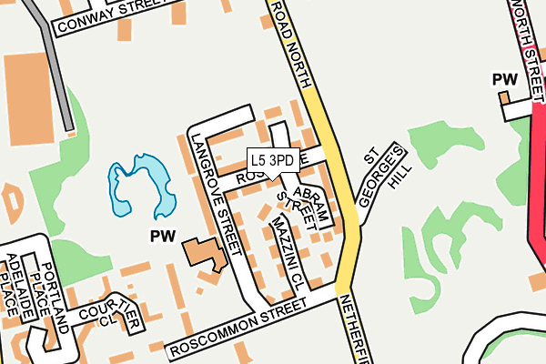 L5 3PD map - OS OpenMap – Local (Ordnance Survey)