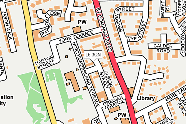 L5 3QN map - OS OpenMap – Local (Ordnance Survey)