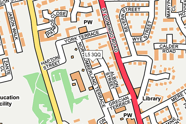 L5 3QQ map - OS OpenMap – Local (Ordnance Survey)