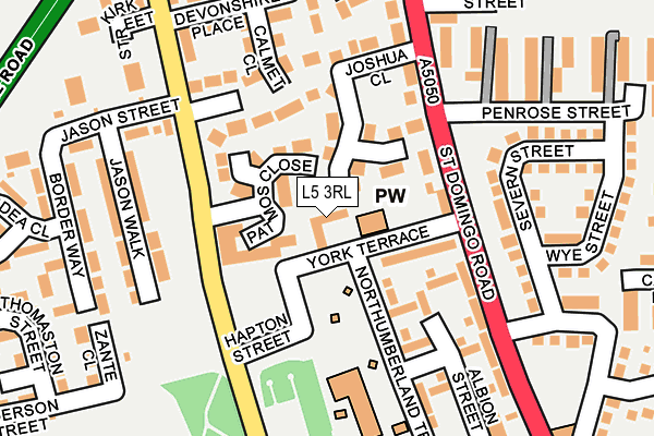 L5 3RL map - OS OpenMap – Local (Ordnance Survey)