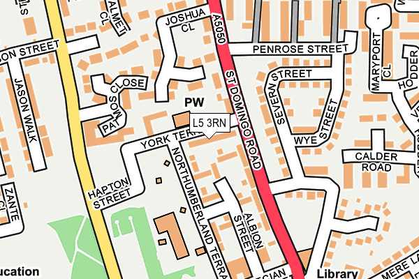 L5 3RN map - OS OpenMap – Local (Ordnance Survey)
