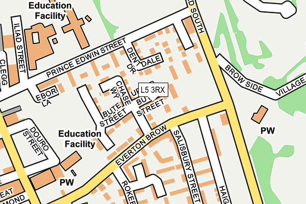 L5 3RX map - OS OpenMap – Local (Ordnance Survey)