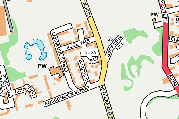 L5 3SA map - OS OpenMap – Local (Ordnance Survey)