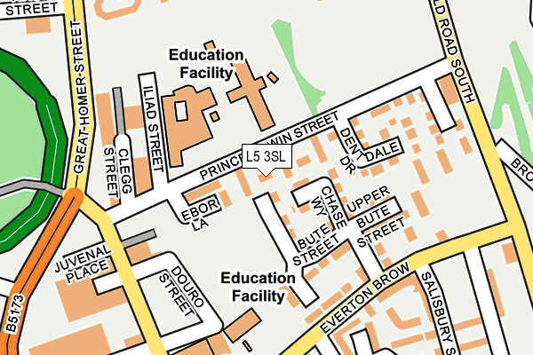 L5 3SL map - OS OpenMap – Local (Ordnance Survey)
