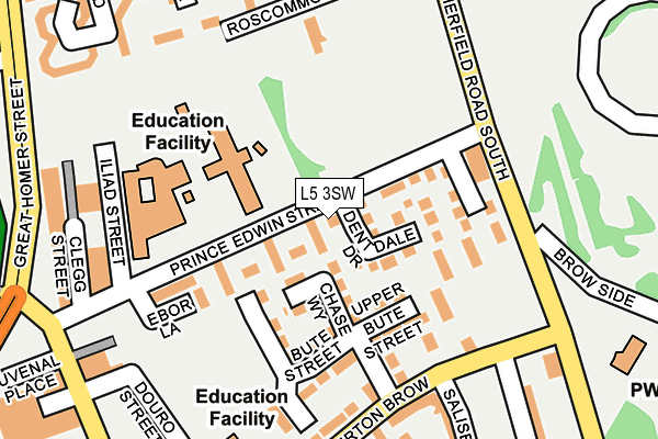 L5 3SW map - OS OpenMap – Local (Ordnance Survey)