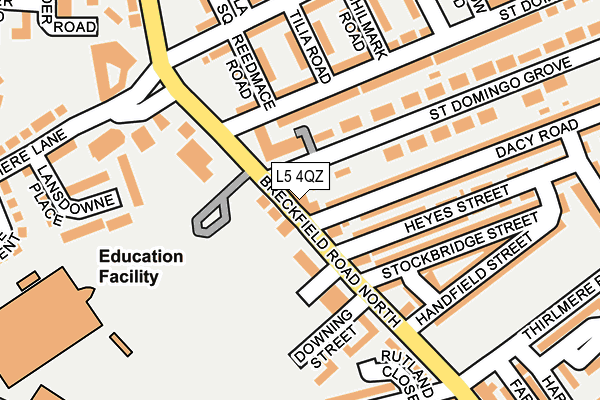 L5 4QZ map - OS OpenMap – Local (Ordnance Survey)