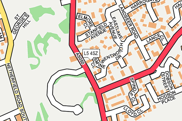 L5 4SZ map - OS OpenMap – Local (Ordnance Survey)