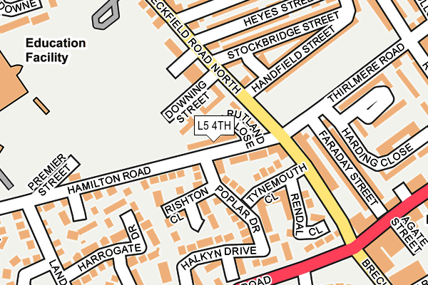 L5 4TH map - OS OpenMap – Local (Ordnance Survey)